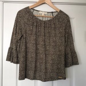 Michael Kors Leopard Print Shirt